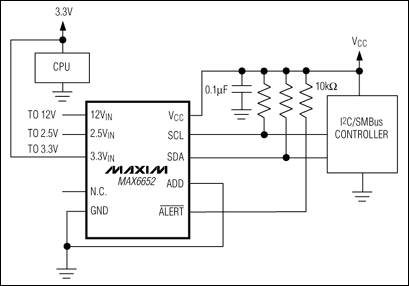 MAX6652:典型應(yīng)用電路