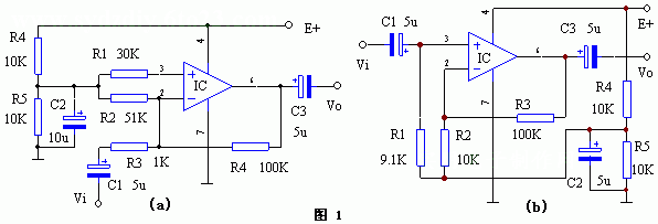 集成運(yùn)算放大器的單電源供電電路