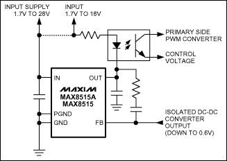 MAX8515A,MAX8515:典型工作電路