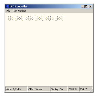 Figure 3. MAXQ2000 64-pin LCD panel display changes with DPE = 1.