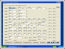 圖8. 設置所有參數后的Serializer MAX9257頁面parameters.