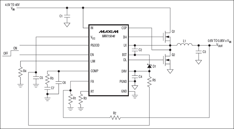 MAX15046: Typical Operating Circuit