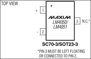 LM4050、LM4051：引腳配置