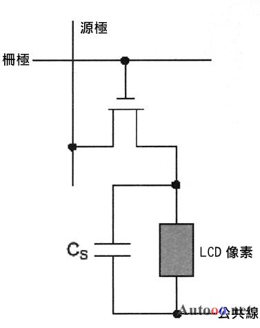 單一lcd像圖之電路