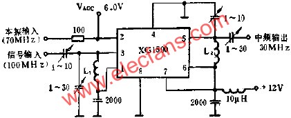 XG1590作100MHZ混頻器的應用  www.xsypw.cn