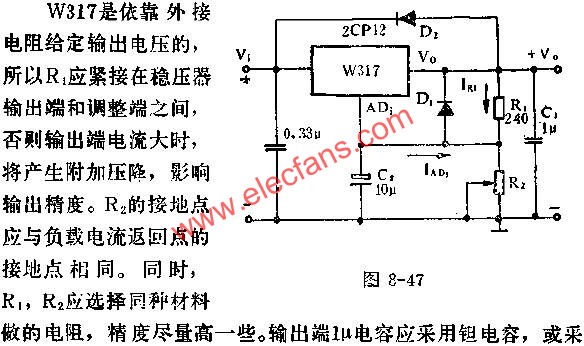 W317基本應用線路圖  www.xsypw.cn