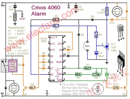 4060防盜報警器 www.xsypw.cn