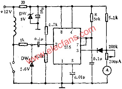 時基集成電路組成速率檢測電路圖 www.xsypw.cn