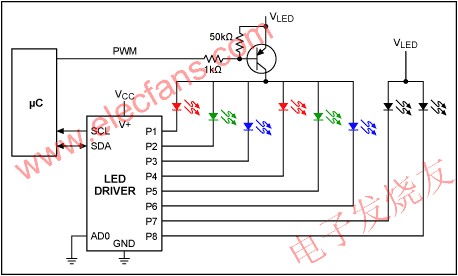  采用PWM控制LED電源實(shí)現(xiàn)亮度調(diào)節(jié) www.xsypw.cn