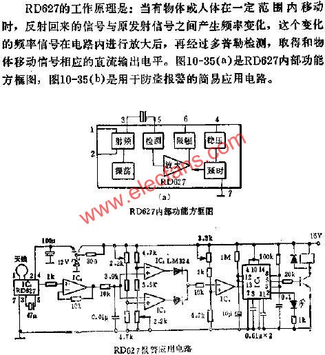 RD627多普勒傳感器集成電路的應用  www.xsypw.cn