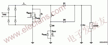 具有ZVT功率級的升壓轉換器 www.xsypw.cn