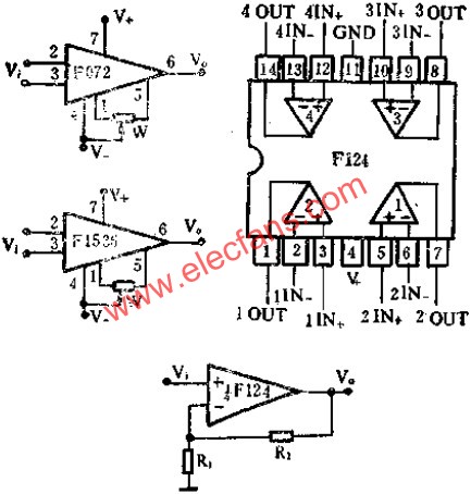 運放典型接線圖  www.xsypw.cn