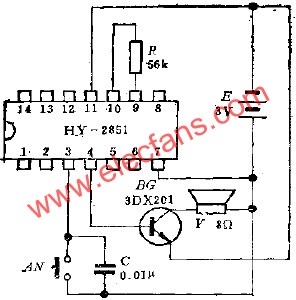 HY-2851門鈴線路 www.xsypw.cn