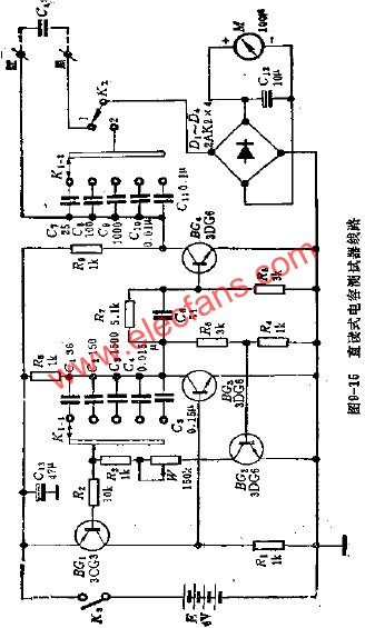 直讀式電容測試器電路  www.xsypw.cn