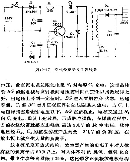 空氣負(fù)離子發(fā)生器電路  www.xsypw.cn