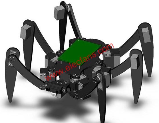 DIY的六足機器昆蟲   www.xsypw.cn