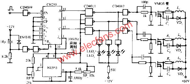 斬波式平滑驅動電路圖  www.xsypw.cn