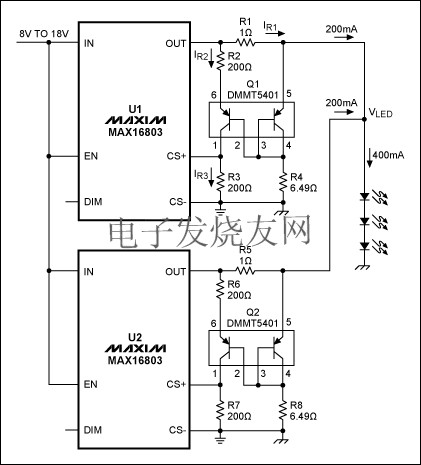 LED驅動器電流檢測電平轉換器 www.xsypw.cn