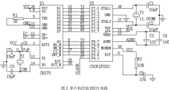 CH375的電路