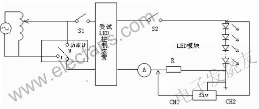 LED啟動和連接過程的試驗(yàn)電路 www.xsypw.cn