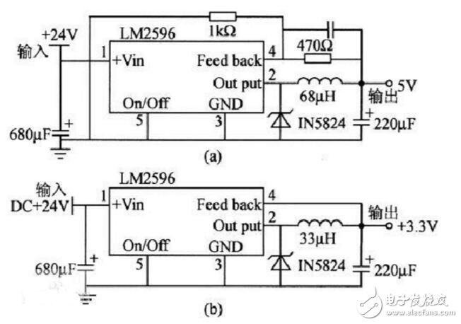 LM2596穩壓電路和穩壓模塊電路