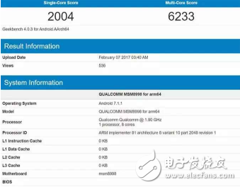 驍龍835跑分不敵麒麟960 小米6恐難敵榮耀V9！