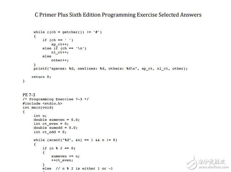 C Primer Plus第6版編程練習答案