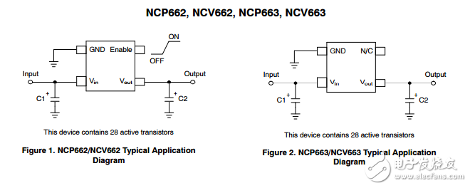 100毫安CMOS Low Iq低壓差電壓調節器NCV663SQ25T1G