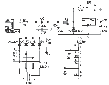 超壓故障信號傳輸原理圖