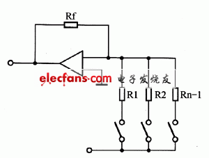 圖3 權電阻型D/A轉換器