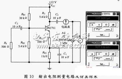 輸出電阻測量電路