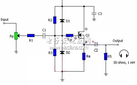 MOSFET A類放大電路