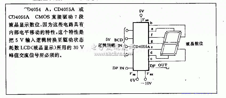 液晶顯示用的CMOS驅(qū)動電路原理圖