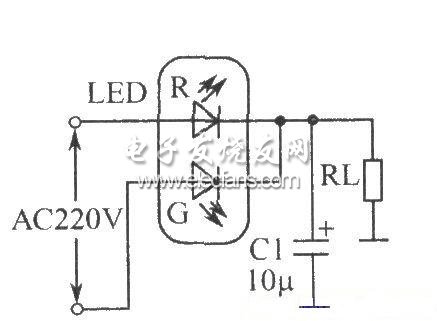 LED全波整流電路圖