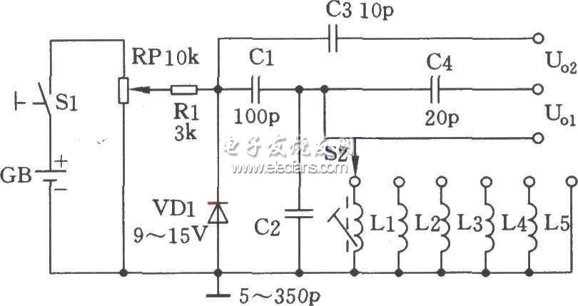 穩壓管高頻信號發生器電路