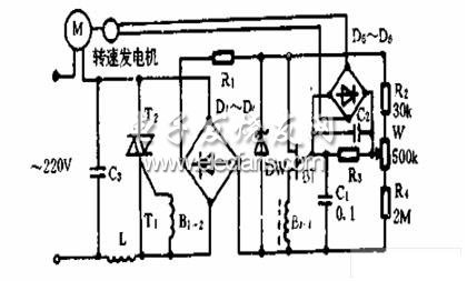 雙向可控硅與單結(jié)晶管構(gòu)成控制電路