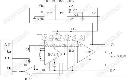 病人ECG監護電路