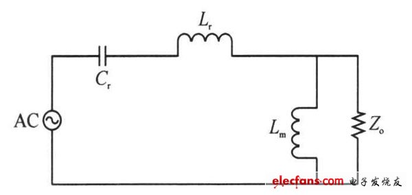 LLC 原理圖的等效模型圖