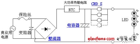 采用恒流二極管作為LED驅(qū)動(dòng)電源