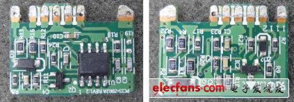 電路板內置了一個變壓器，幾個電容器和一個功率晶體管