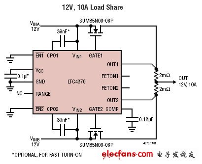 LTC4370 Typical Application