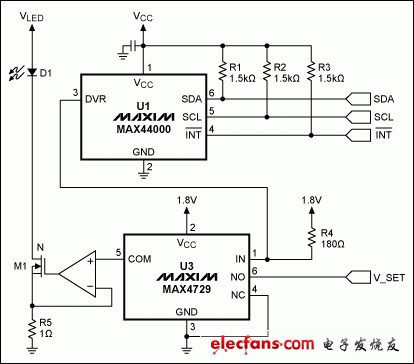 圖3. 利用電流調節電路提高LED功率