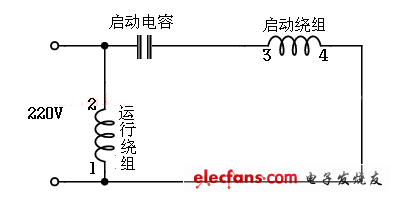 電容運轉(zhuǎn)型接線電路