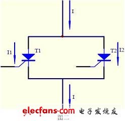 晶閘管并聯電路結構