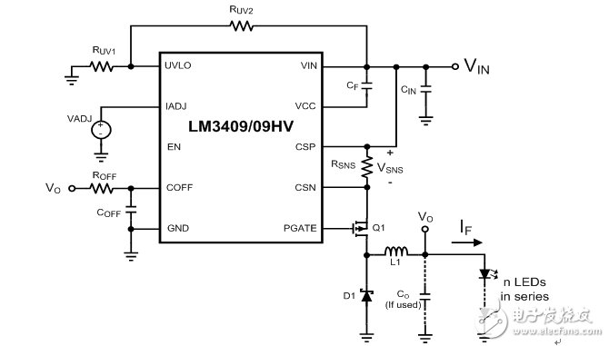 LM3409/09HV降壓LED驅動器