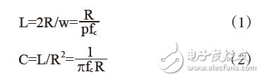 ω=2R/L為其截止角頻率，R為公稱阻抗，設截止頻率為fc