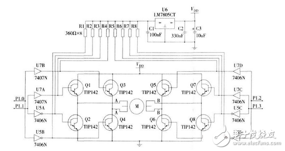 二相步進電機驅(qū)動電路設(shè)計圖