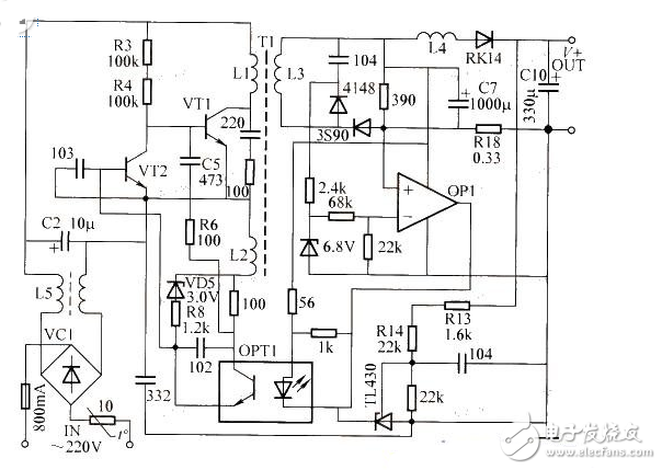 開關電源充電器整體電路設計