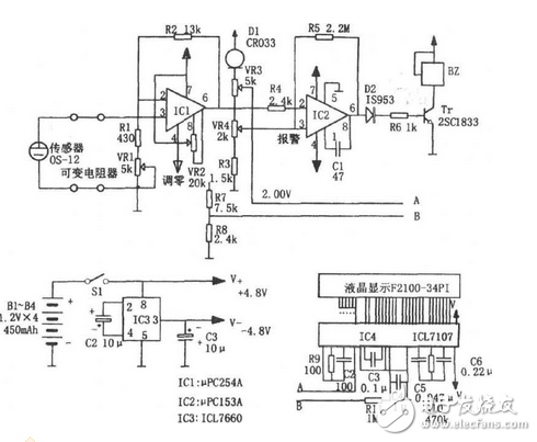 可穿戴缺氧監(jiān)控電路設計圖