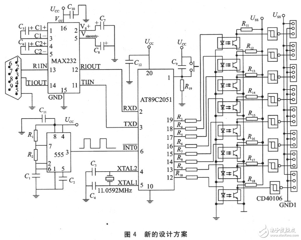 AT89C2051多路舵機控制電路詳解